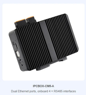 Промышленный компьютер Waveshare для Raspberry Pi CM5 с двумя портами Gigabit/2.5G Ethernet, поддержкой 4K-дисплея и модуля 4G/5G Бежевый пакет1