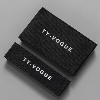 Maxsus toʻqilgan kiyim yorliqlari, kiyimni parvarish qilish teglari, yon belgi yorliqlari, moslashtirilgan logotip, maxsus havola 1