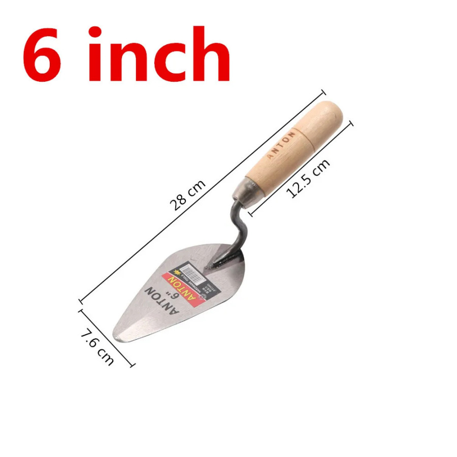 6/7 dyuymli qurilish asbobi macunli g'ishtli gips pichoqni yotqizish ko'mir po'lat gips