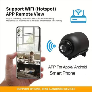 4K HD simsiz CCTV kamerasi Aqlli uy uchun to'liq rangli monitorli tungi ko'rish harakatini aniqlash mini video kamerasi