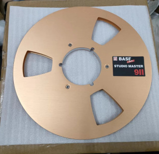 BASF 10-дюймовая открытая катушка с лентой, пустая катушка, 10-дюймовая катушка с открывалкой, пустая катушка, алюминиевая катушка, катушка с лентой Золотой