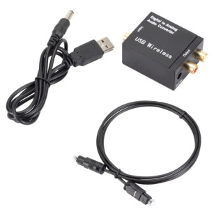 Цифро-аналоговый аудиопередатчик (ЦАП) RL Audio Decoder SPDIF для ATV, усилитель звука, ABS, DC5V черный