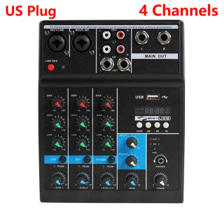 LEEDOAR HD A4 A5 Soundcard Микшер-консоль Профессиональный аудио 4 5-канальный звуковой микшер для прямой трансляции DJ Аудиооборудование Темно-серый