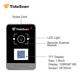 AC700 QR kodni o'qish moslamasiga kirishni boshqarish NFC RFID tashqi IP65 suv o'tkazmaydigan TCP/IP WiFi Bluetooth LAN orqali quvvat Wiegand turniketda