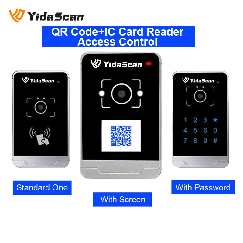 AC700 QR kodni o'qish moslamasiga kirishni boshqarish NFC RFID tashqi IP65 suv o'tkazmaydigan TCP/IP WiFi Bluetooth LAN orqali quvvat Wiegand turniketda