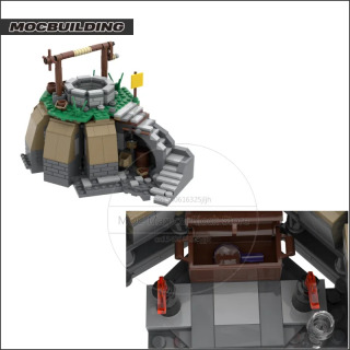 Time The Well Moc Строительные блоки Серия замков Архитектура Технология Кирпичи DIY Сборка Коллекция Дисплей Игрушки Рождественские подарки