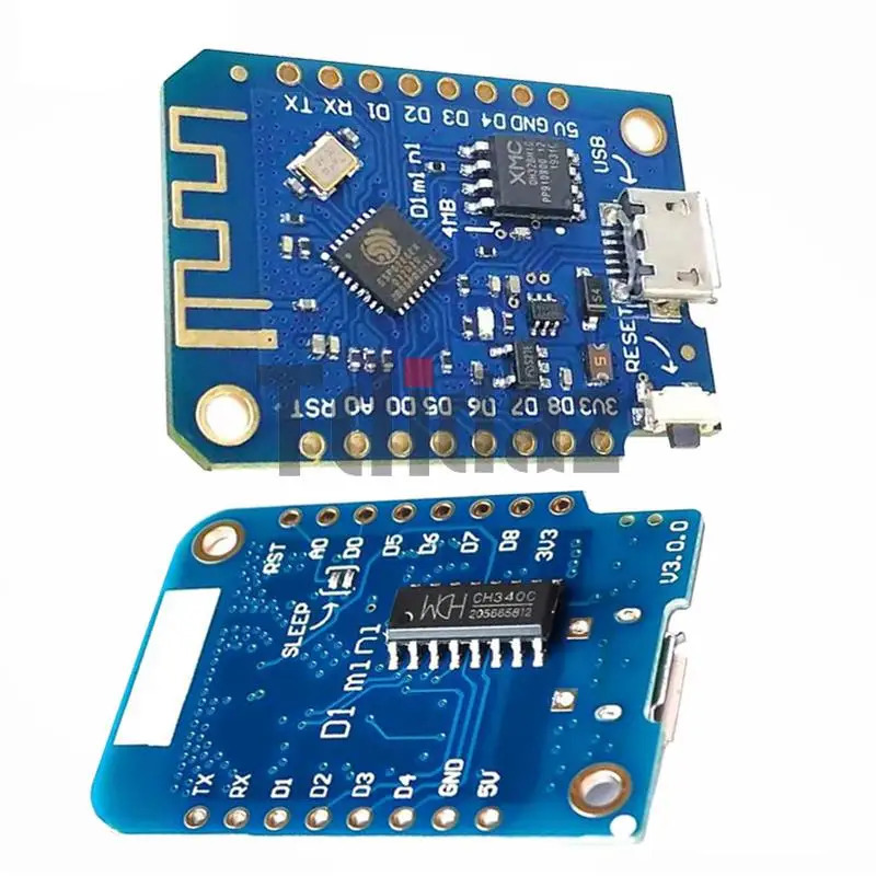 Плата для разработки Wemos D1 Mini V3.0.0 WIFI на основе ESP8266 CH340 CH340G 4 Мб для Arduino Nodemcu V2 MicroPython
