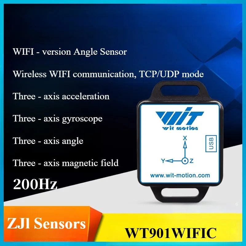 WT901WIFIC narsalar interneti WIFI masofaviy joylashuv burchak sensori Uch o'qli akselerometr giroskop simsiz magnit maydon