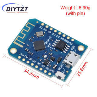 Wemos D1 Mini V3.0.0 WIFI Интернет вещей макетная плата на базе ESP8266 CH340 CH340G 4 МБ для Arduino Nodemcu V2 MicroPython