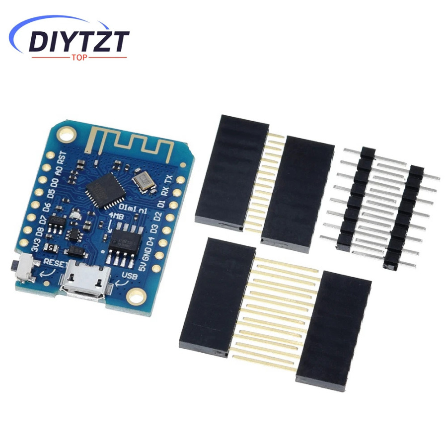Wemos D1 Mini V3.0.0 WIFI Интернет вещей макетная плата на базе ESP8266 CH340 CH340G 4 МБ для Arduino Nodemcu V2 MicroPython