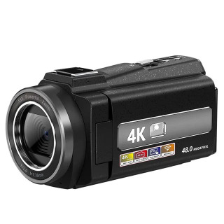 Видеокамера 48MP 4K с 16-кратным зумом, 3,0 дюйма, видеокамера с микрофоном, сенсорным экраном для видеоблогов, ИК-камера ночного видения, Wi-Fi, веб-камеры для видеоблогов БЕЛЫЙ