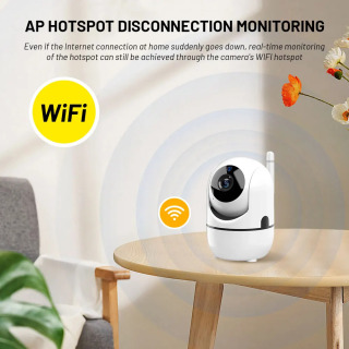 Мини-камера для умного дома с автослежением, 1080P, Wi-Fi, IP-камера, полностью беспроводная, видеонаблюдение, камера безопасности для детей, домашняя камера для домашнего использования