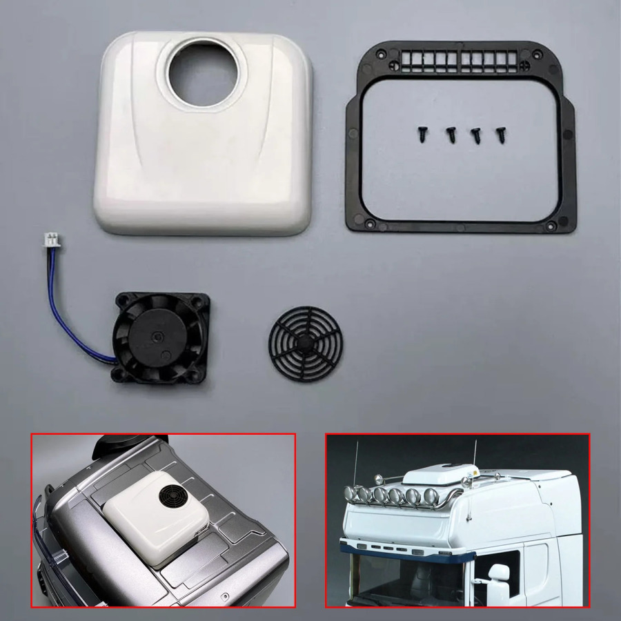 1/14 ehtiyot qismlar O'yinchoqlar uchun dekorativ konditsioner aksessuarlar RC traktor yuk mashinasi samosval RC avtomobil TH23246