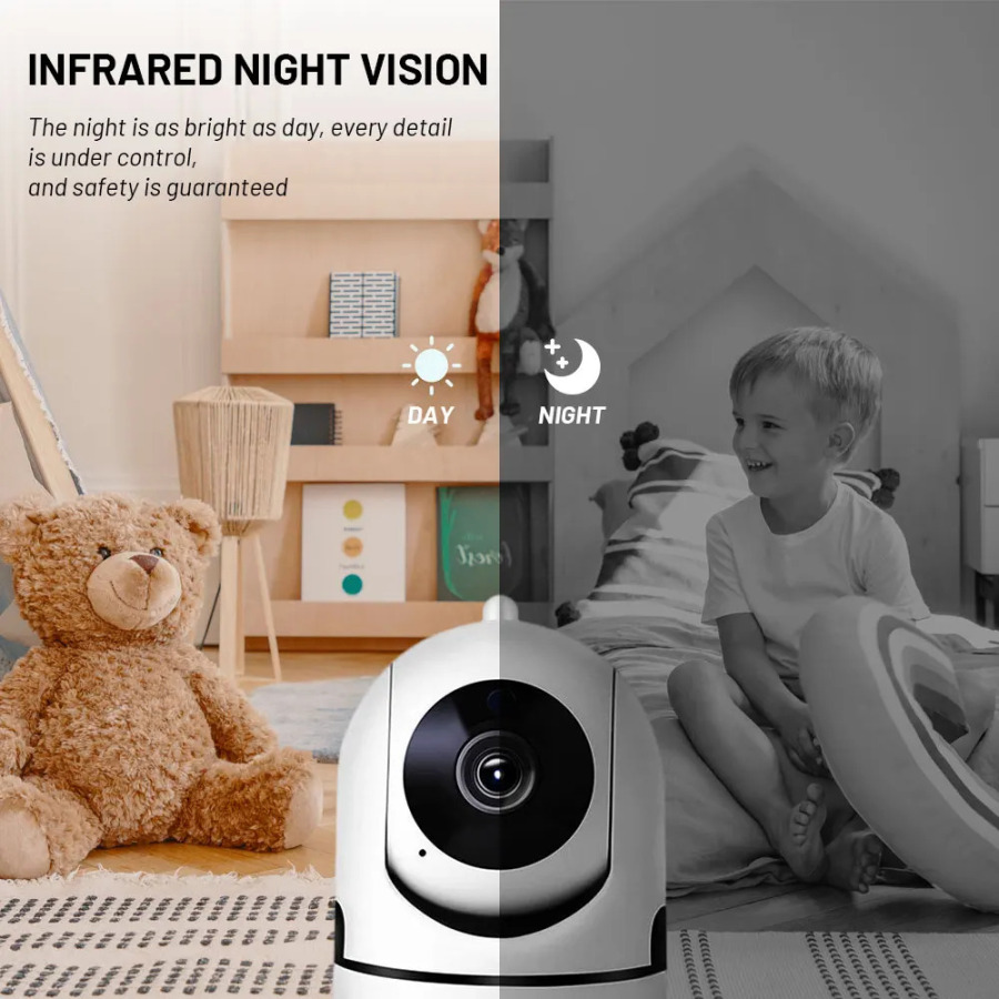 Мини-камера для умного дома с автослежением, 1080P, Wi-Fi, IP-камера, полностью беспроводная, видеонаблюдение, камера безопасности для детей, домашняя камера для домашнего использования