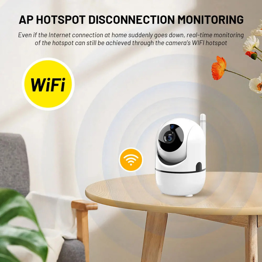 Мини-камера для умного дома с автослежением, 1080P, Wi-Fi, IP-камера, полностью беспроводная, видеонаблюдение, камера безопасности для детей, домашняя камера для домашнего использования