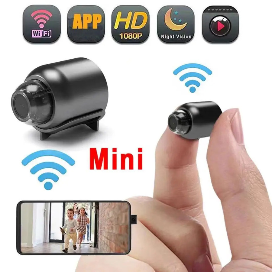 Мини-камера 1080P HD с Wi-Fi, ночным видением, датчиком движения, видеокамера для домашней безопасности, аудио-видеорегистратор, без карты памяти