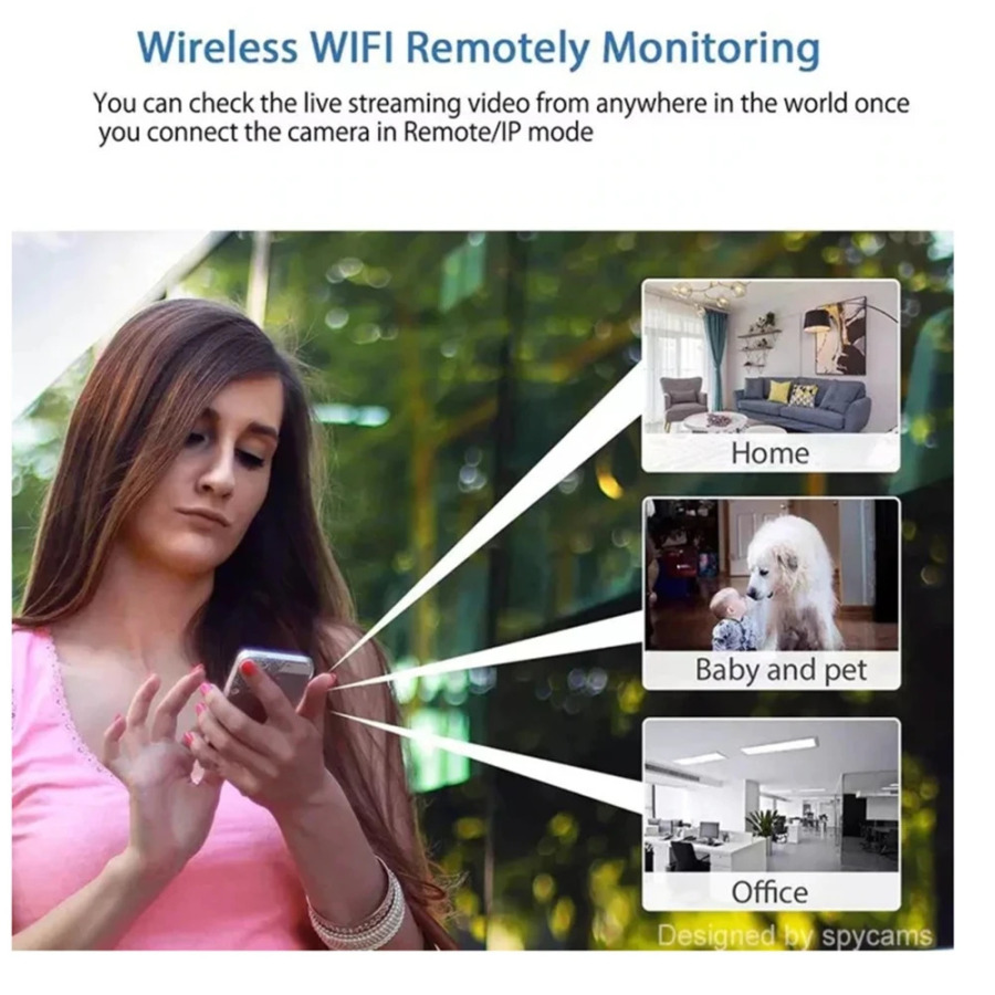 Мини-камера 1080P HD с Wi-Fi, ночным видением, датчиком движения, видеокамера для домашней безопасности, аудио-видеорегистратор, без карты памяти