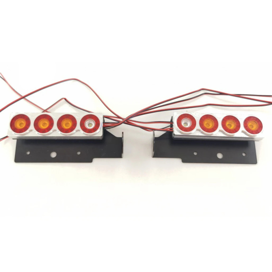 LESU 1/14 RC traktor Tamiyaya R620 3363 56352 avtomobillari uchun RC LED orqa chiroqlar ehtiyot qismlari TH20059