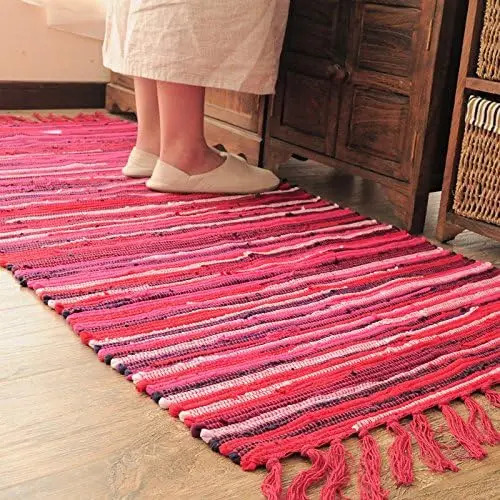 Paxta retro qo'lda ishlangan gilam va uy yashash xonasi uchun gobelen changni yutish oshxona uchun mo'ljallangan gilam Boho dekoratsiyasi
