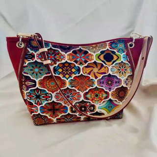 Hind uslubidagi mandala paxta matosi Vintage Boho to'qimachilik qo'l san'atlari uchun dekorativ mato Aksessuarlar sumkalar Ko'ylaklar Kiyimlar dona sotiladi (yarim metrga)