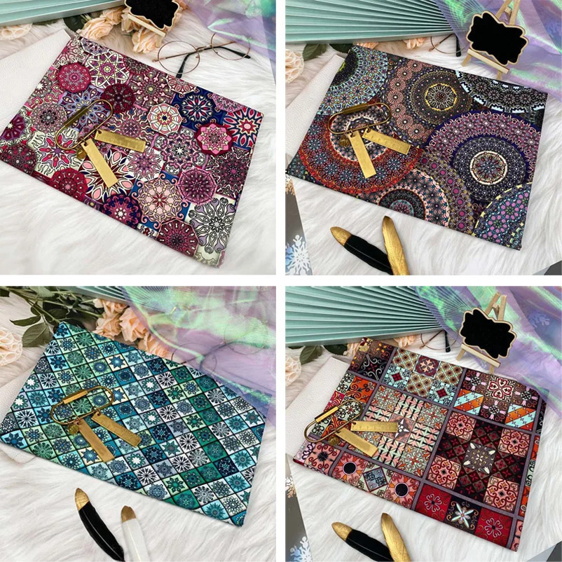 Hind uslubidagi mandala paxta matosi Vintage Boho to'qimachilik qo'l san'atlari uchun dekorativ mato Aksessuarlar sumkalar Ko'ylaklar Kiyimlar dona sotiladi (yarim metrga)