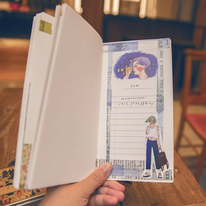 Yoqimli qizlar uchun kantselyariya stikerlari Scrapbooking qo'l san'atlari kundaligi albomi telefoni kompyuter dekorativ stikerlari