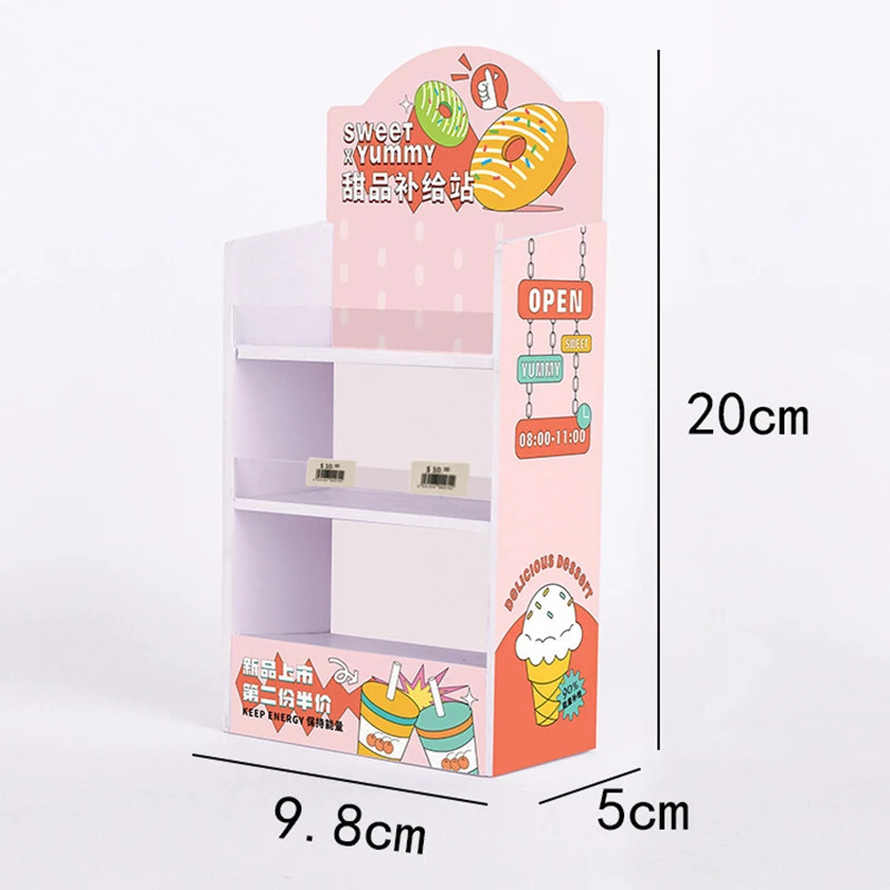 Pretend Play aksessuarlari Mebel Shkaf Rafiqi Oshxona Sovg'asi Miniatyura Yoqimli Ichimlik Oziq-ovqat Supermarket Do'koni Tokchasi Qo'g'irchoq uyi