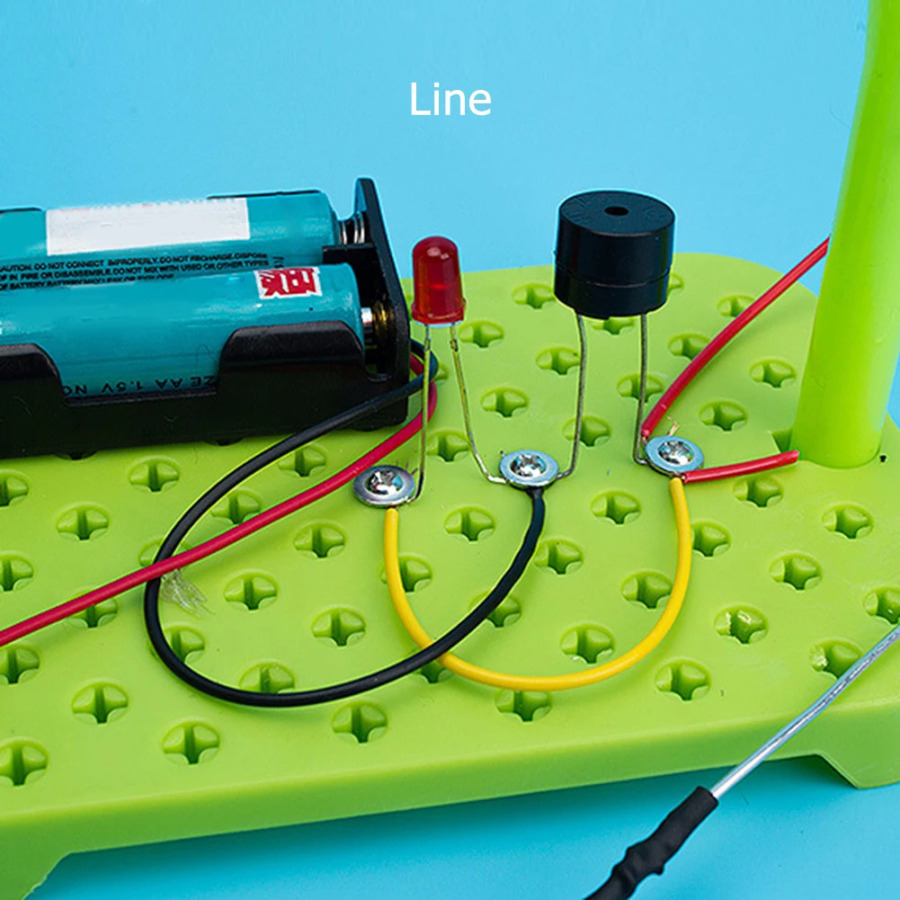 DIY fizika fanlari eksperimenti elektron komponentlari ABS bolalar uchun oʻquv qoʻl oʻyinchoqlari tasodifiy rang