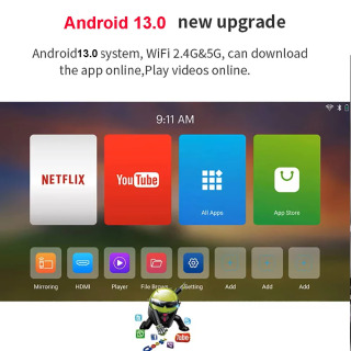 Портативный мини-проектор Smartldea HD Pico Smart Android Wifi без экрана, лазерный LED DLP проектор 4K 1080P для мобильных телефонов и смартфонов