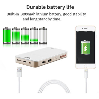 Портативный мини-проектор Smartldea HD Pico Smart Android Wifi без экрана, лазерный LED DLP проектор 4K 1080P для мобильных телефонов и смартфонов