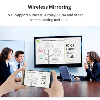 Портативный мини-проектор Smartldea HD Pico Smart Android Wifi без экрана, лазерный LED DLP проектор 4K 1080P для мобильных телефонов и смартфонов