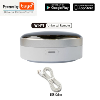 Smart IR kontroller Universal Smart Home Blaster infraqizil simsiz masofadan boshqarish Tuya ilovasi orqali Alexa Google Home Siri bilan ishlaydi Светло-серый
