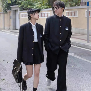 Dk Uniform kostyumi Erkaklar maktab formasi qora blazer ko'ylagi Yapon uslubidagi yangi tashqi kiyim Mao kostyumi bahorgi yoz
