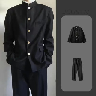 Dk Uniform kostyumi Erkaklar maktab formasi qora blazer ko'ylagi Yapon uslubidagi yangi tashqi kiyim Mao kostyumi bahorgi yoz