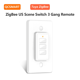 Tuya Smart Life ZigBee US Mini-sahna oʻzgartirish pulti 3-gang 9-ni boshqarish rejimi asosiy Google Alexa Home Assistant DIY avtomatlashtirish bilan Красный