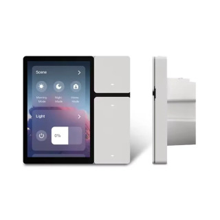 TUYA Smart markaziy boshqaruv paneli Mini sahna rejimi sensorli ekrani 3 oʻrni oʻrnatilgan IR masofadan boshqarish pulti Bluetooth Sigmesh Alexa ovozli БЕЛЫЙ