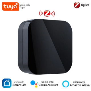 Умный ИК-пульт MOES Tuya Zigbee 3.0 для кондиционеров и телевизоров, универсальный инфракрасный пульт дистанционного управления, совместим с Alexa, Google Home БЕЛЫЙ