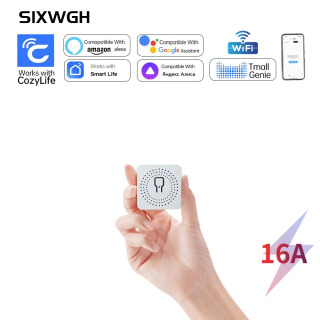 Cozylife Smart WiFi мини-переключатель управления/дистанционный переключатель/управление через приложение для автоматизации умного дома Хаки