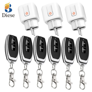 Masofadan boshqarish pulti bilan RF433 simsiz aqlli uy rozetkasi AC220v 16A EU FR universal vilka, Masofadan boshqarish pulti OʻCHIRIB, televizor fanining yorugʻligi uchun elektr Светло-желтый