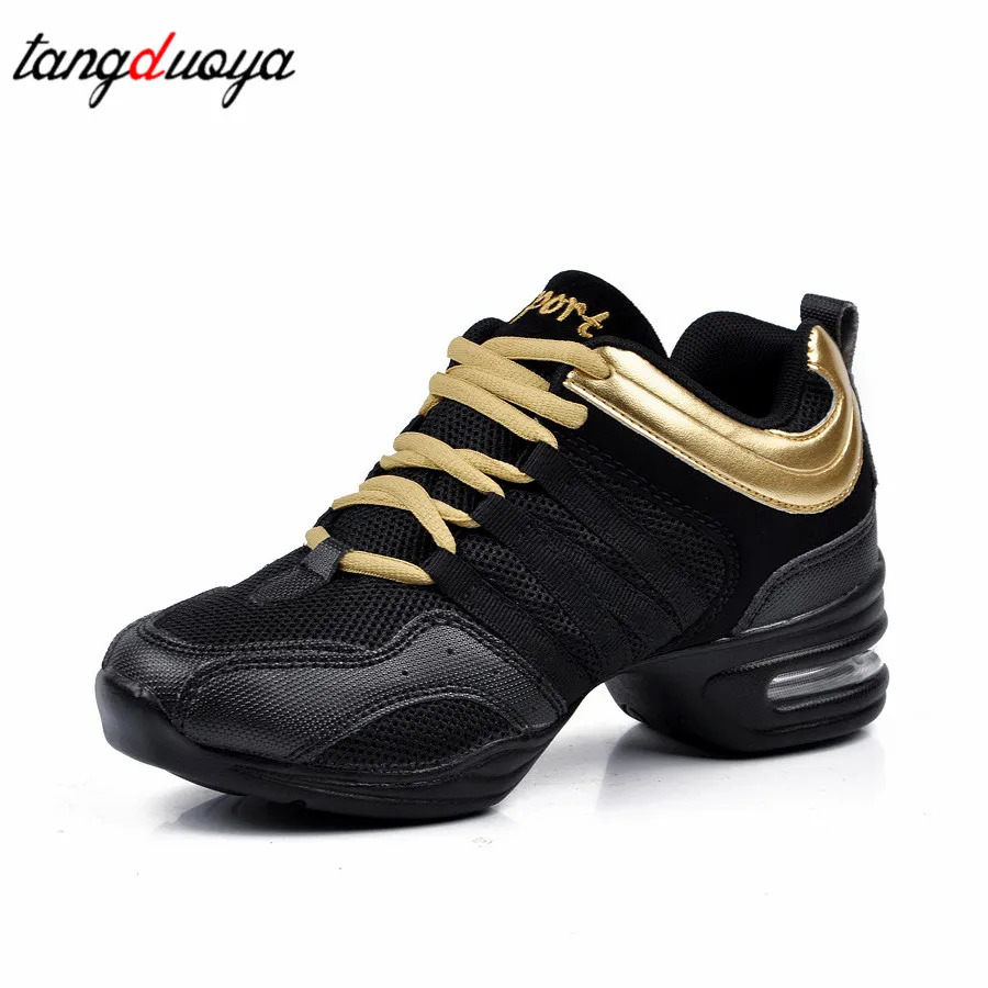 Raqs poyafzallari Sport poyafzallari Zamonaviy raqs jazz yumshoq tagliklari nafas oladigan raqs poyabzallari Ayollar uchun sport poyafzallari mashg'ulot poyabzallari