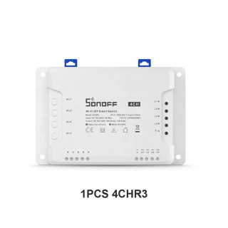 Sonoff 4CHR3 Smart Wi-Fi Switch 4-бандовый умный дом с дистанционным управлением Выключатель света работает с приложением Alexa Google Home eWeLink пакет1