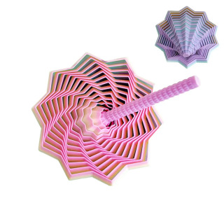3D bosib chiqarish kengaytirilgan sensorli yulduz modeli vizual illyuziya olti burchakli aylanuvchi spiral bezaklar stressni engillashtiradigan Rojdestvo sovgʻasi светло-зеленый