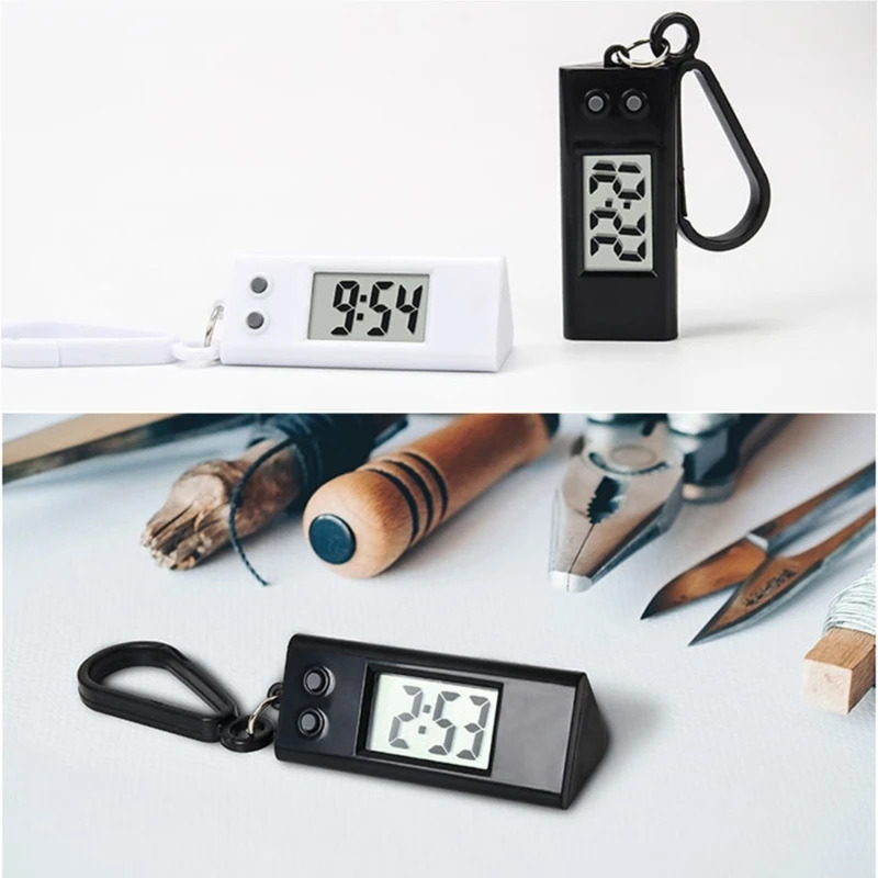 Mini Elektron Keychain Watch Fashion Digital Watch Vaqtni o'lchash vositasi