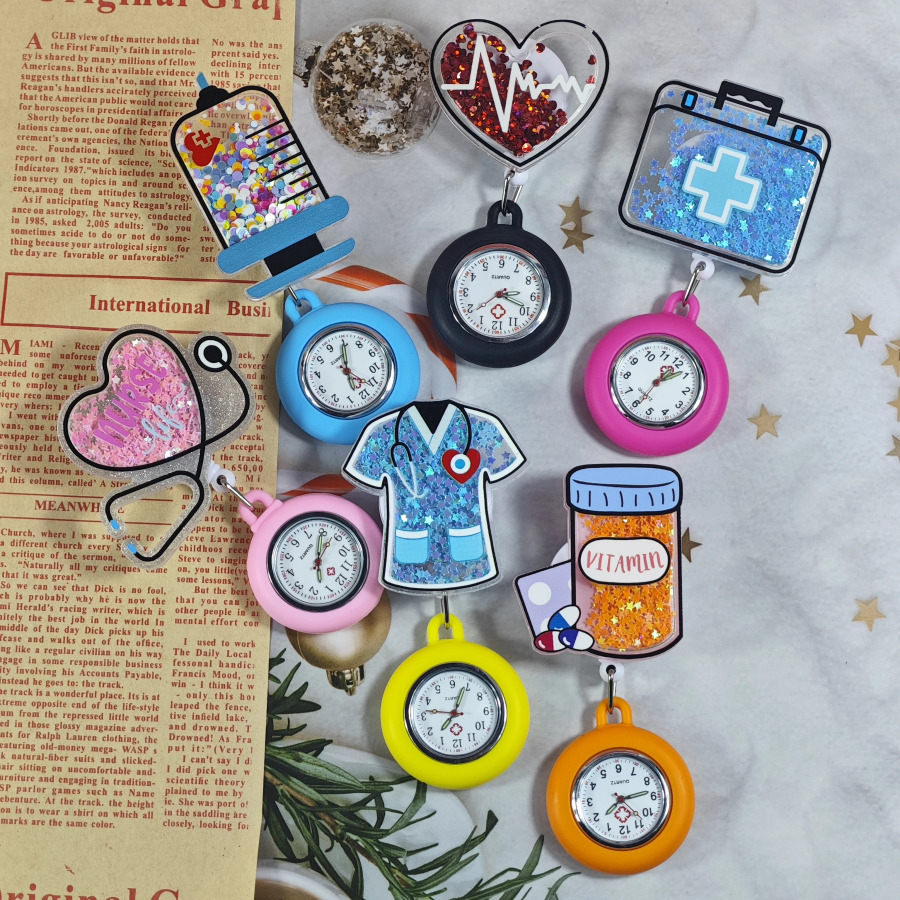 Новые творческие и милые карманные часы с героями мультфильмов для врачей и медсестер