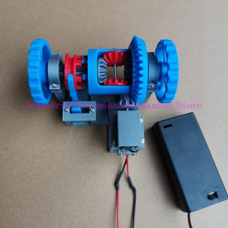 Strukturaviy printsipni namoyish qilish uchun erta oʻrganish namoyishi boʻlgan 3D bosilgan differentsial model Синий