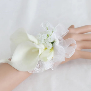 To'y aksessuarlari kelin kuyov korsaj kelinlik opa Bilak ziyofat gul Budoir gul taqlid Calla Lily