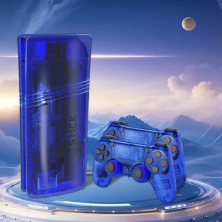 4K TV Game Stick GS5 MINI Игровая консоль 64G Встроенный 30000 игр Беспроводной контроллер Геймпад Ретро Портативная игровая консоль Синий