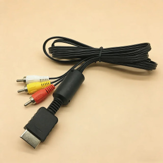 1 шт. аудио-видео AV-кабель для игровой консоли PS2, PS3, кабель RCA 1,8 м к HDTV, DVD-плеерам, AV-кабель для Playstation2, аксессуары черный