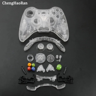 1 комплект, полные аксессуары для беспроводного контроллера XBOX 360, чехол для геймпада, чехол с комплектами кнопок, аналоговый бампер Чистый