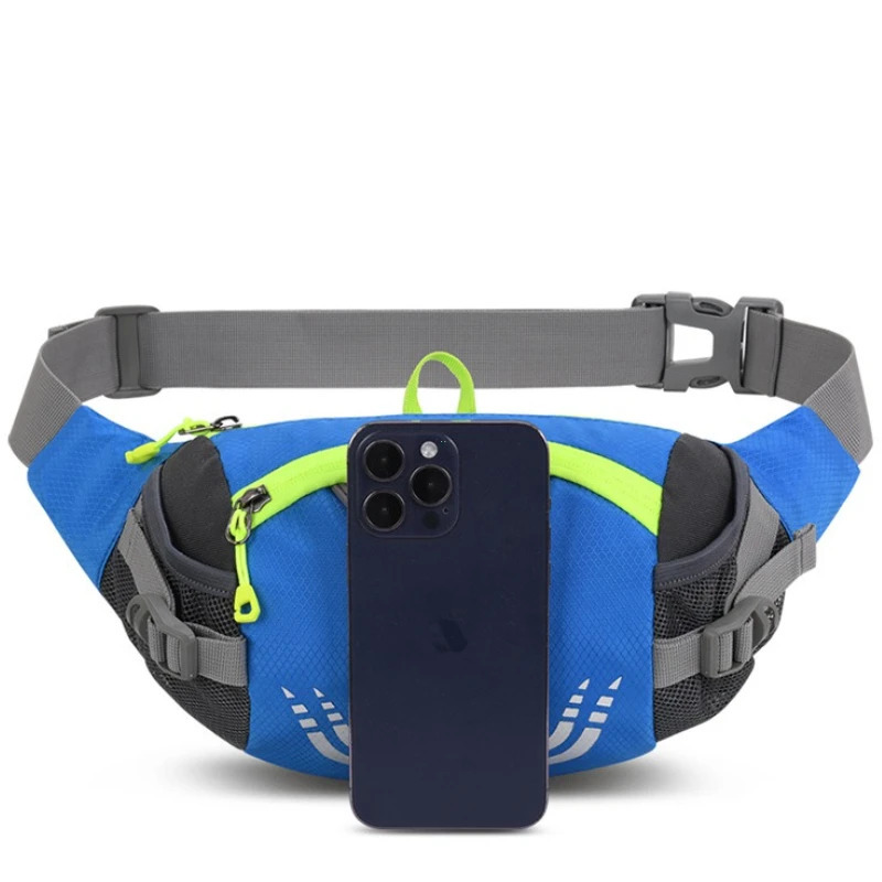 O'g'irlikka qarshi xalta bel sumkalari Yengil ishlaydigan kamar bel to'plami Ochiq sport uchun portativ elastik katta sig'imli fermuarli sumka